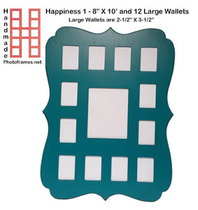 Happiness Style Multi Opening with 1 - 5" X 7"  and 12 Wallets (2-1/2" X 3-1/2")