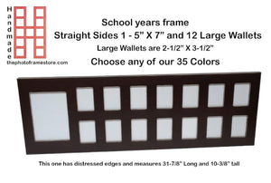 School Years Straight Sides Multi Opening with 1 - 5" X 7"  and 14 Wallets (2-1/2" X 3-1/2")