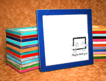 Picture frame 24x24, colored frame, square frame, shabby chic frame, rustic distressed frame, 67 colors