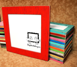 Picture frame 24x24,square frame, 2.5" wide, large wall frame, shabby chic frame, colored photo frame, 67 colors
