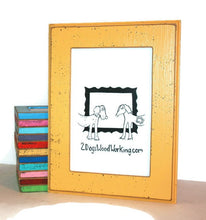 Picture frame 24x36, large wall frame, Colored frame, rustic shabby frame, distressed frame, 24x36 frame, choose color