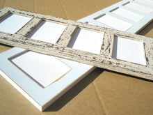 Picture Frame Multiple 6 opening 5x7 OR 4x6 distressed multi opening collage Shabby cottage Cape cod