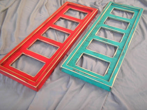 2 Multi opening picture frames to fit 2) 5x7's or 4x6's Collage multiple opening picture frames Frame package