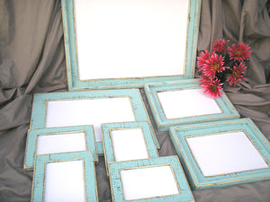 Wedding Picture Frame Package set  8) Picture frames CHOOSE FROM 63 COLORS 1-16x20,1-11x14,2-8x10,4-5x7