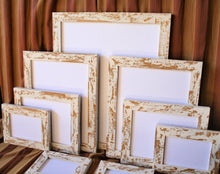 Picture Frame Package 9 in our "Cape Cod" style 1)16x20,2)11x14's,2)8x10's,2)5x7's,2)4x6's Shabby picture frame package