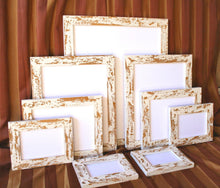 Picture Frame Package 9 in our "Cape Cod" style 1)16x20,2)11x14's,2)8x10's,2)5x7's,2)4x6's Shabby picture frame package