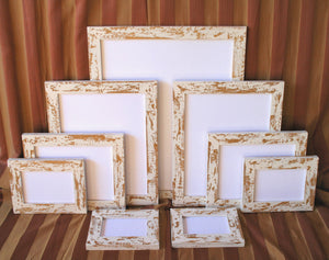 Picture Photo frame 11x14 OR 10x10 OR 12x12 "Cape Cod" Style Shabby Picture Photo frame  (Available in any size)