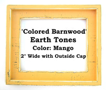 Barnwood picture frame 8.5x11 or 8x12 Colored Barnwood Weathered rustic distressed picture photo frame Yellow or CHOOSE from 63 COLORS