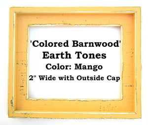 Barnwood picture frame 8.5x11 or 8x12 Colored Barnwood Weathered rustic shabby distressed CHOOSE from 63 COLORS