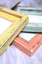 3) 4x6 Or 5x5 Or 5x7 Or 6x6 "Colored Barnwood" 2" wide w/ Outside Cap distressed picture frames (YOU CHOOSE from 28 COLORS)