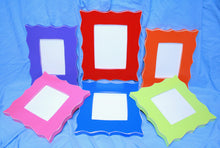 4 Picture frames "Whimsical Expressions" style 4) 5x5, 4x6, 5x7 Or 6x6 CHOOSE COLORS, Whimsical Picture Photo Frames, Frame Set, Frame
