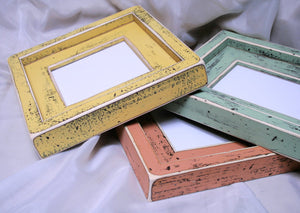 Picture frames 3) 8x8 OR 8x10 the "ORIGINAL" Colored Barnwood Picture photo frames (You Choose from 63 Colors)