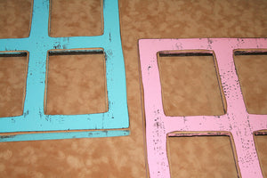 Multi collage picture frame 4) 4x6 OR 5x7 OR 5x5 openings images...You pick color...Multiple opening picture frame