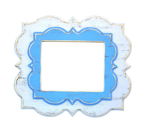 picture frame Twin Stacked Whimsical Picture Frame 1) 16x20 or 16x16 Choose Design, Style, Color Shabby whimsical frames