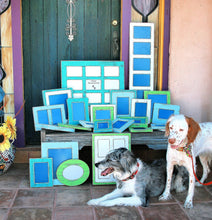 Picture Frame Package set 23 frames total (YOU CHOOSE From 63 COLORS) Picture Photo Frame "Package" Set from 2 Dogs Wood Working