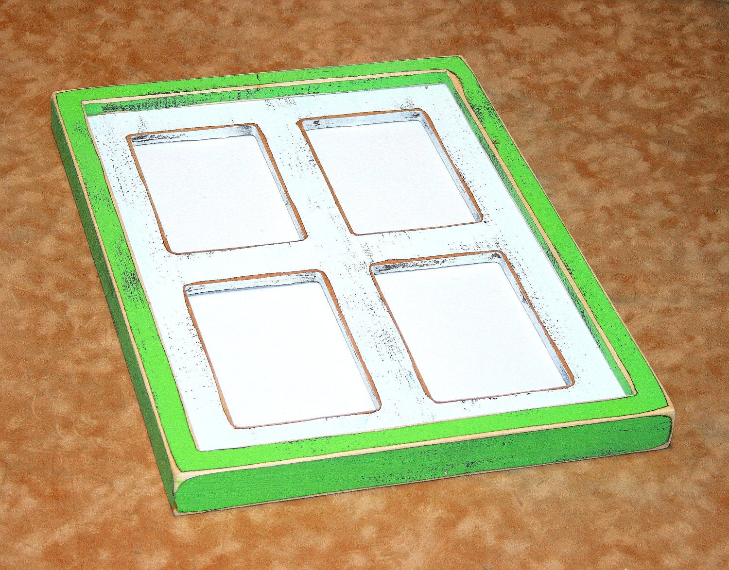 Multiple opening Picture frame 4 opening for 4x6, 4x4, 5x5 or 5x7's you choose the size/colors 