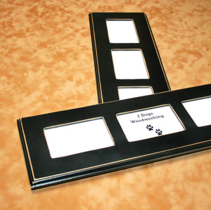 Multi opening picture frame 3) 4x6, 5x5 or 5x7's "Finished Edge"  Multiple collage opening picture frame choose from 63 Colors