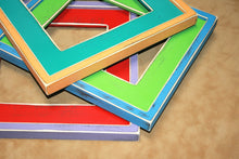 Colored Picture Frame 8x8 or 8x10 The "ORIGINAL" 2 Color Choice frame "Shake It Up Baby" in a "Chunk-a-Licious" 3" wide