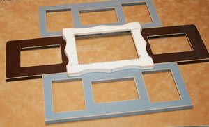 Collage Picture Frame Multi "Stack-ables" Multiple openings 9) opening for 8- 4x6 or 5x7's and 1-8x10 Large gallery picture frame