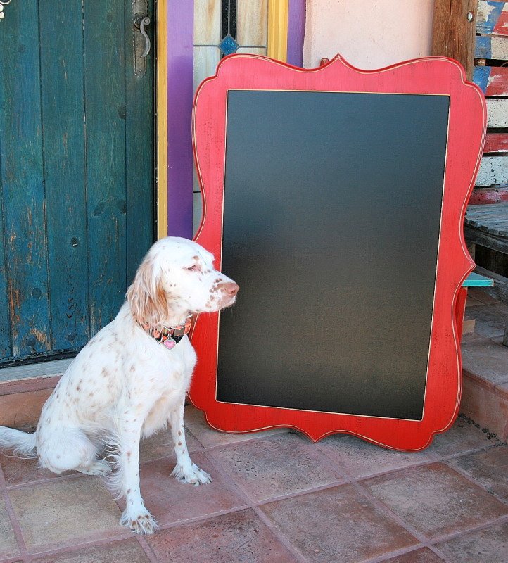 Magnetic Chalkboard Picture Frame Whimsical Package 20x30 board with a exterior large size of 28x38
