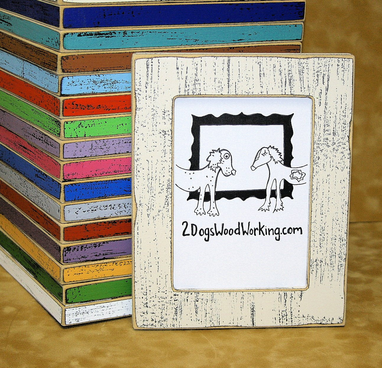 Colored Picture frame, 3x3, 4x4, 4x6, 5x5 or 5x7 Photo Picture Frame, Weathered Frame, Instagram frame