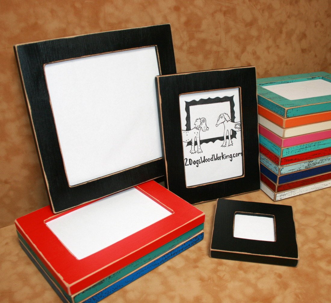 13x19 picture frame, Bright colored frame, Black photo Frame, weathered frame, Distressed frame, shabby frame, colorful frame,67 colors 1.5
