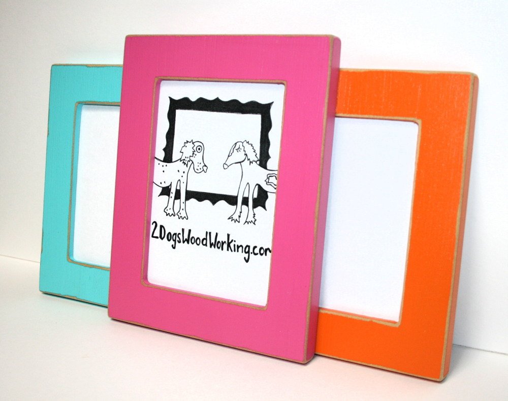 9x12 picture frame, Colored frame, Distressed frame, colorful frame Black photo Frame, weathered frame, shabby chic frame, 67 colors 1.5