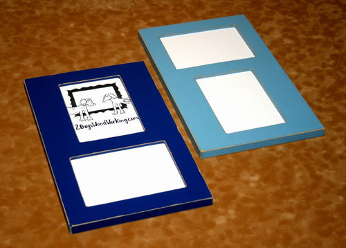 Collage Picture Frame, 2 8x10 openings, vertical horizontal, multiple wall frame, multi picture frame, double 8x10, colored frame, 67 colors