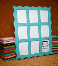 11x14 Picture frame, whimsical frame, twin stacked frame, Colored nursery frame, 11x14 shabby distressed frame, 67 colors