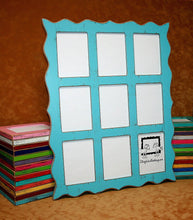 11x17 Picture frame, whimsical frame, twin stacked frame, Colored nursery frame, 11x17 shabby distressed frame, 67 colors